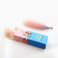 P85 4.3g low MOQ in stock ready to ship new design high quality  pink yellow banana shape empty lip stick tube with paper box